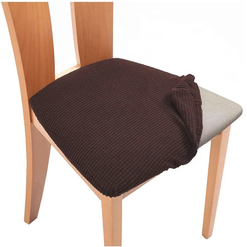 Housse Assise Chaise Extensible ZENYA Dark brown