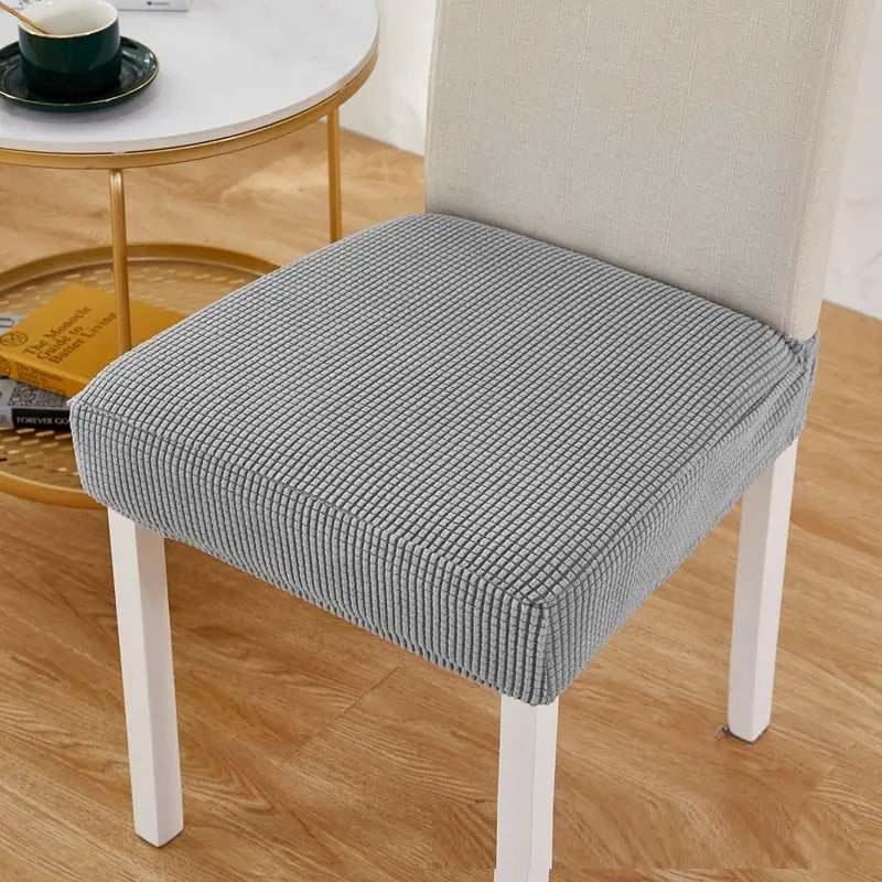 Housse Assise Chaise Extensible **VELISO** Light Gray-Universal Size
