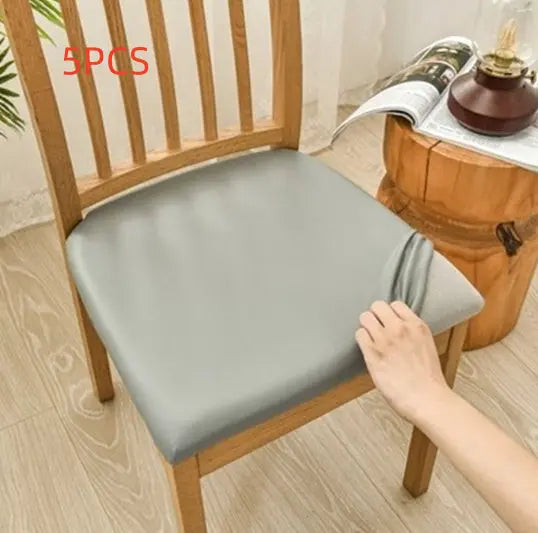 Housse Assise Chaise Imperméable VELONA Light Gray-Length And Width 35to50cm-5PCS