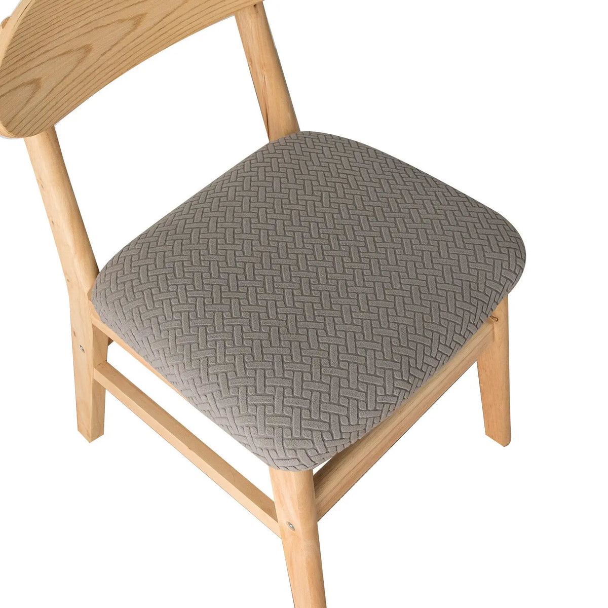 Housse Assise Chaise Moderne FLORIA Light gray-40x50x8cm