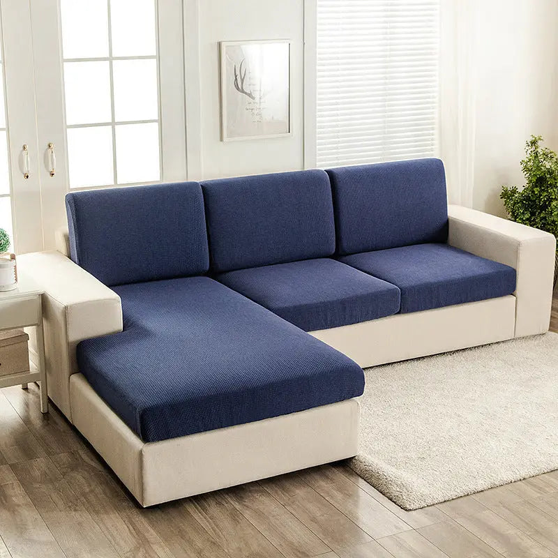 Housse Assise Imperméable CIRCLE Navy Blue-Enlarged Double