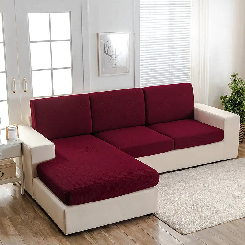 Housse Assise Imperméable CIRCLE Wine Red-Enlarged Four people