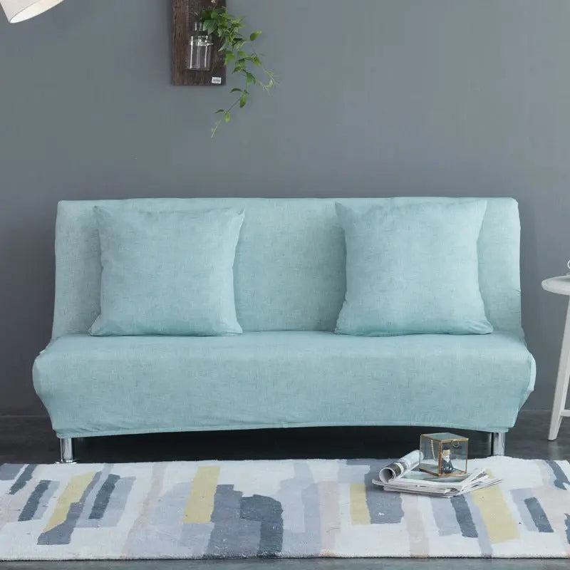 Housse BZ Canapé Lin UNIKLIN Blue-195 to 225cm