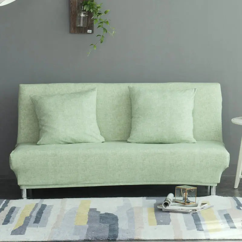 Housse BZ Canapé Lin UNIKLIN Grass green-160 to 190cm