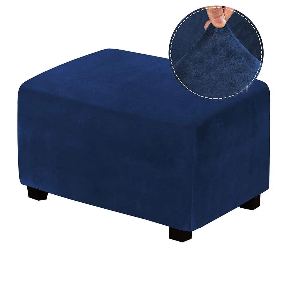 Housse Banquette Velours Extensible NAVIRA Navy Blue-M
