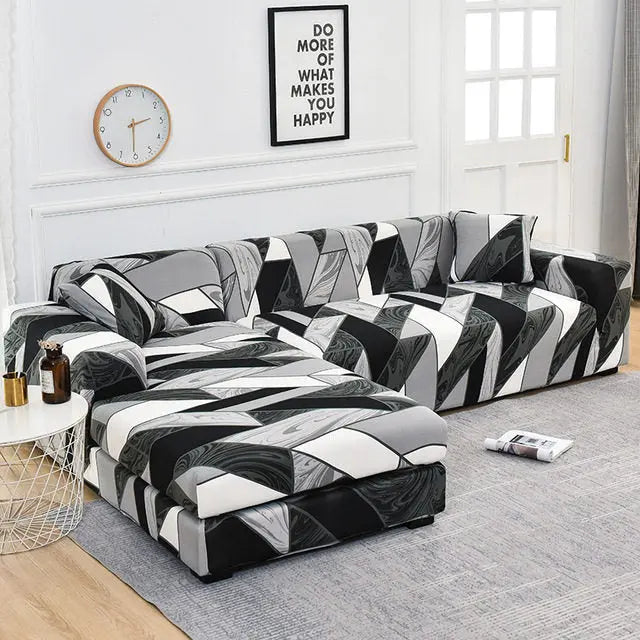 Housse Canapé Angle Élastique GEOFIT 9 Style-B