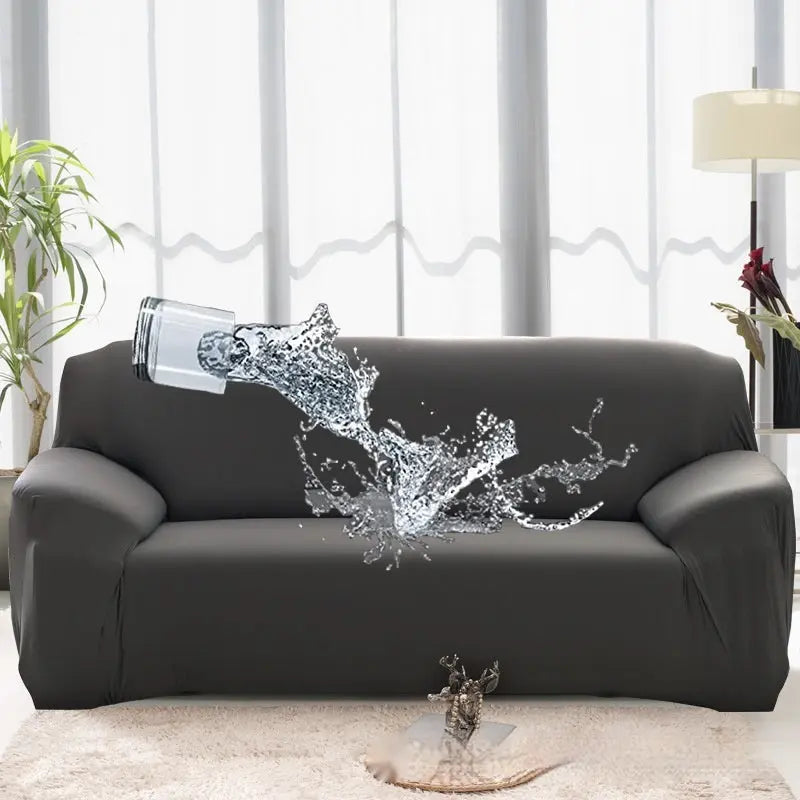 Housse Canapé Élastique Prono Gray-Three Sofas