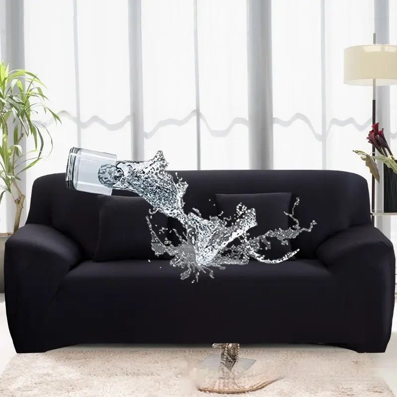 Housse Canapé Élastique Prono Black-Single Sofa