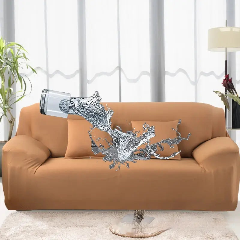 Housse Canapé Élastique Prono Camel-Three Sofas