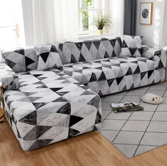Housse Canapé Extensible ALLIVA Marble Geometry-90x140cm 1Seat