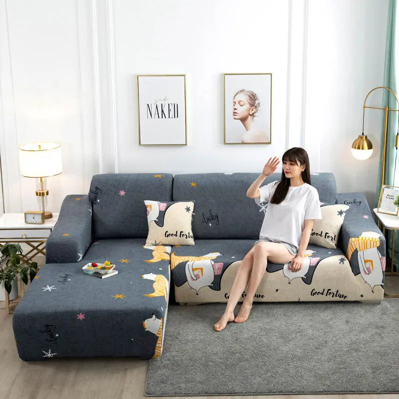 Housse Canapé Moderne LUVORAN Wealthy Bear Ash-F