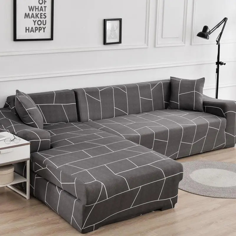 Housse Canapé Moderne NOVALUX Longitudinal line-Double 145to190