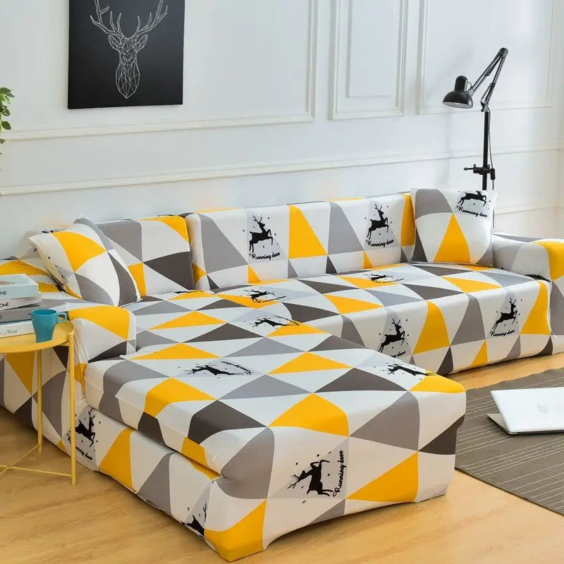 Housse Canapé Moderne NOVALUX Triangle deer-Triple 195to230