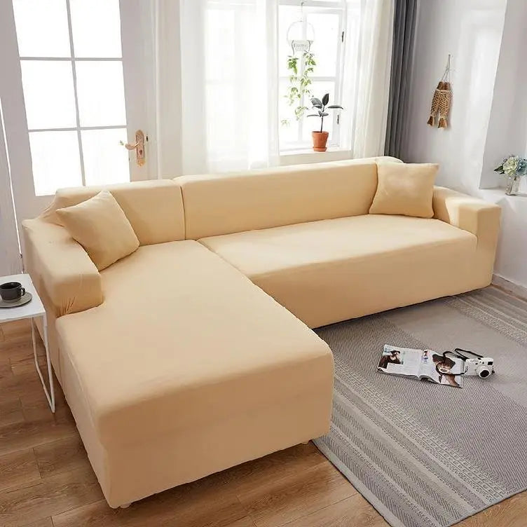 Housse Canapé Moderne ZERAX Beige-235x300cm
