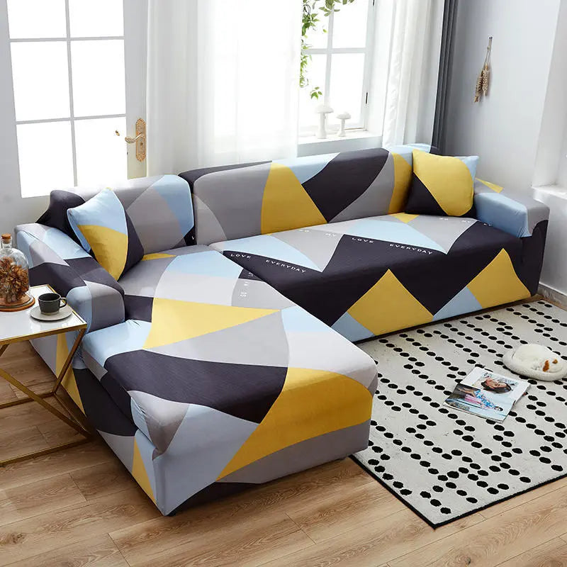 Housse Canapé Modulaire SOFANGEO Geometry-185to230cm
