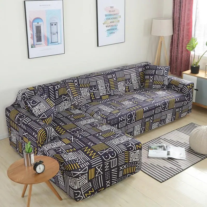 Housse Canapé Modulaire SOFANGEO Lucky characters-140to180cm