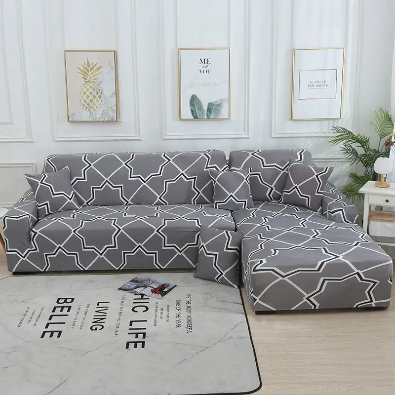 Housse Canapé Modulaire SOFANGEO Geometric time and space-140to180cm