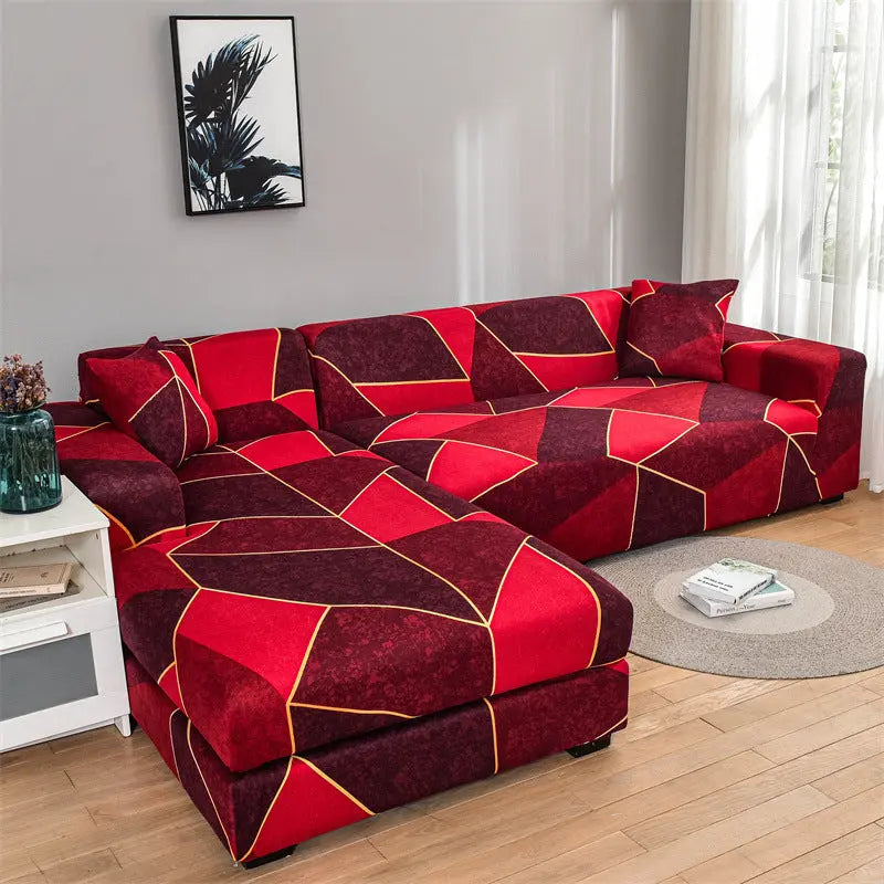 Housse Canapé Multistyle EMMA Red Square-Single Seat