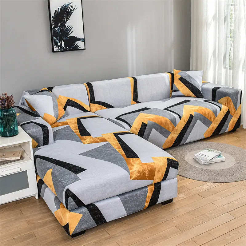 Housse Canapé Multistyle EMMA Gray Stripe-Three person Seats