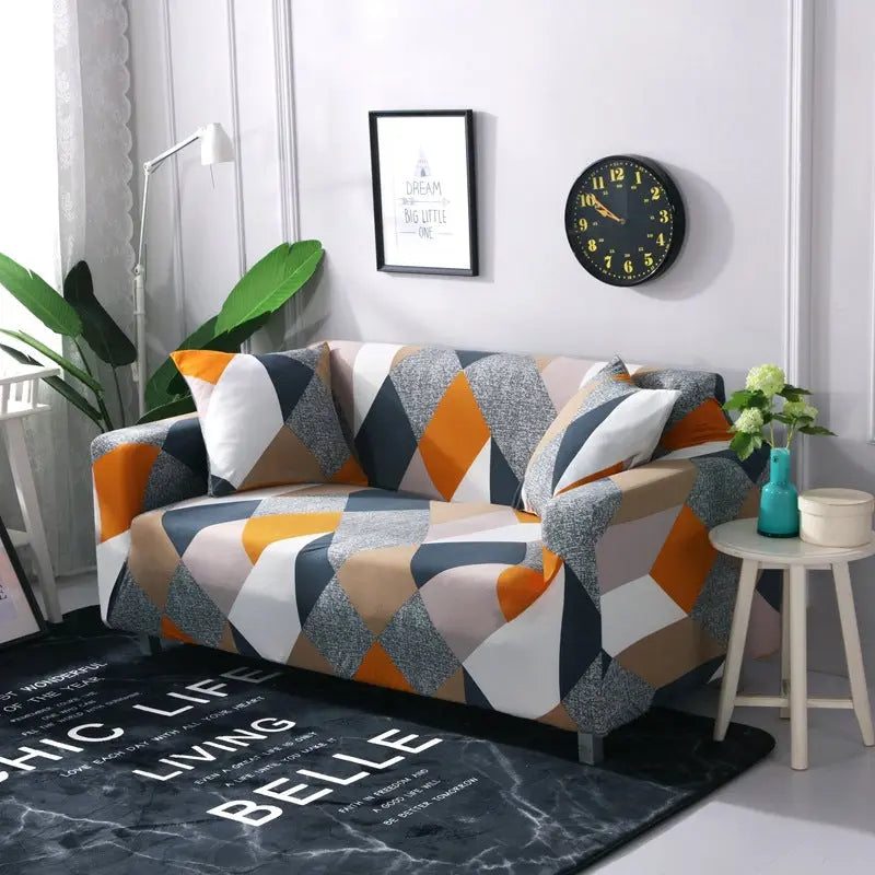 Housse Canapé Polyester Kaleido Rubiks Cube-Double