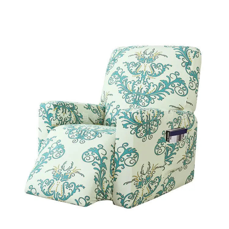 Housse Canapé Relax Extensible ABBY Green-One size