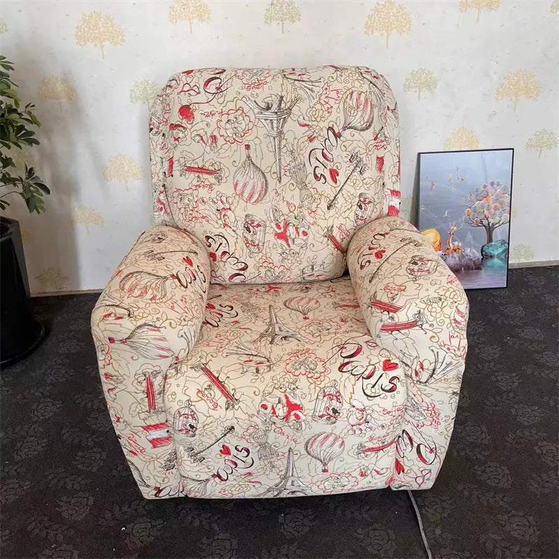 Housse Canapé Relax Imprimée LUXORA Fairy Tale Tower-Chair cover 4piece set