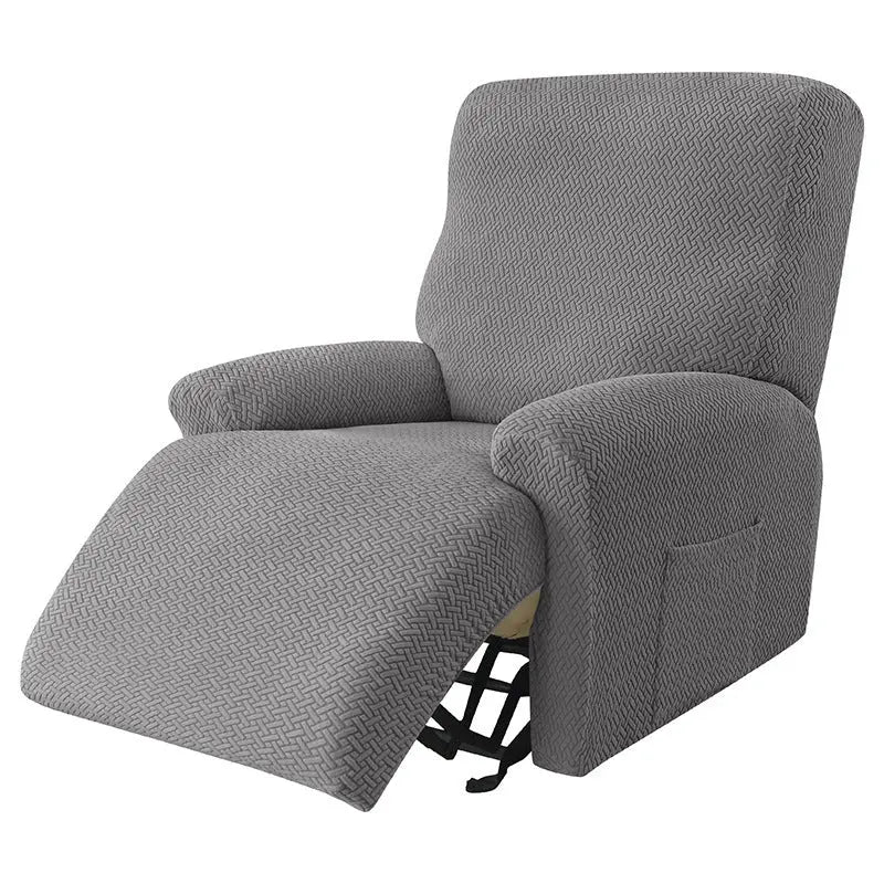 Housse Canapé Relax Moderne VELASI 04 Medium Gray-Four Pieces