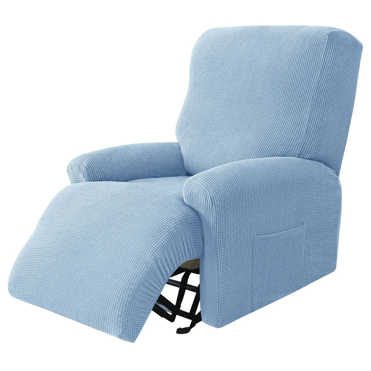 Housse Canapé Relaxable Élastique FLECOS Sky Blue-Single Seat