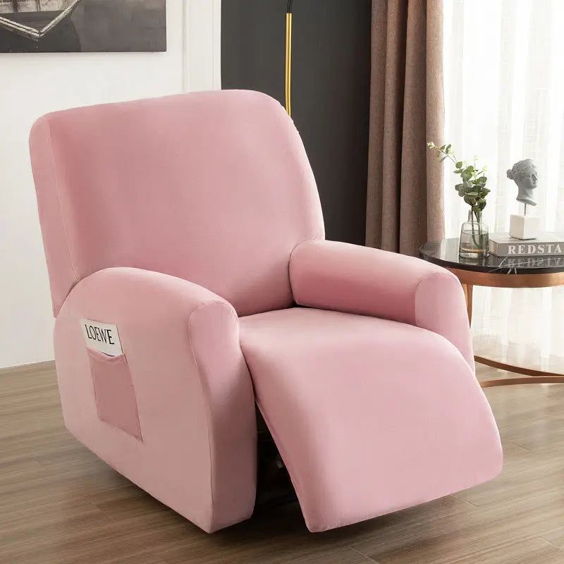 Housse Canapé Velours Élastique FOXVEL Light Purple-Chivas Regal single seat