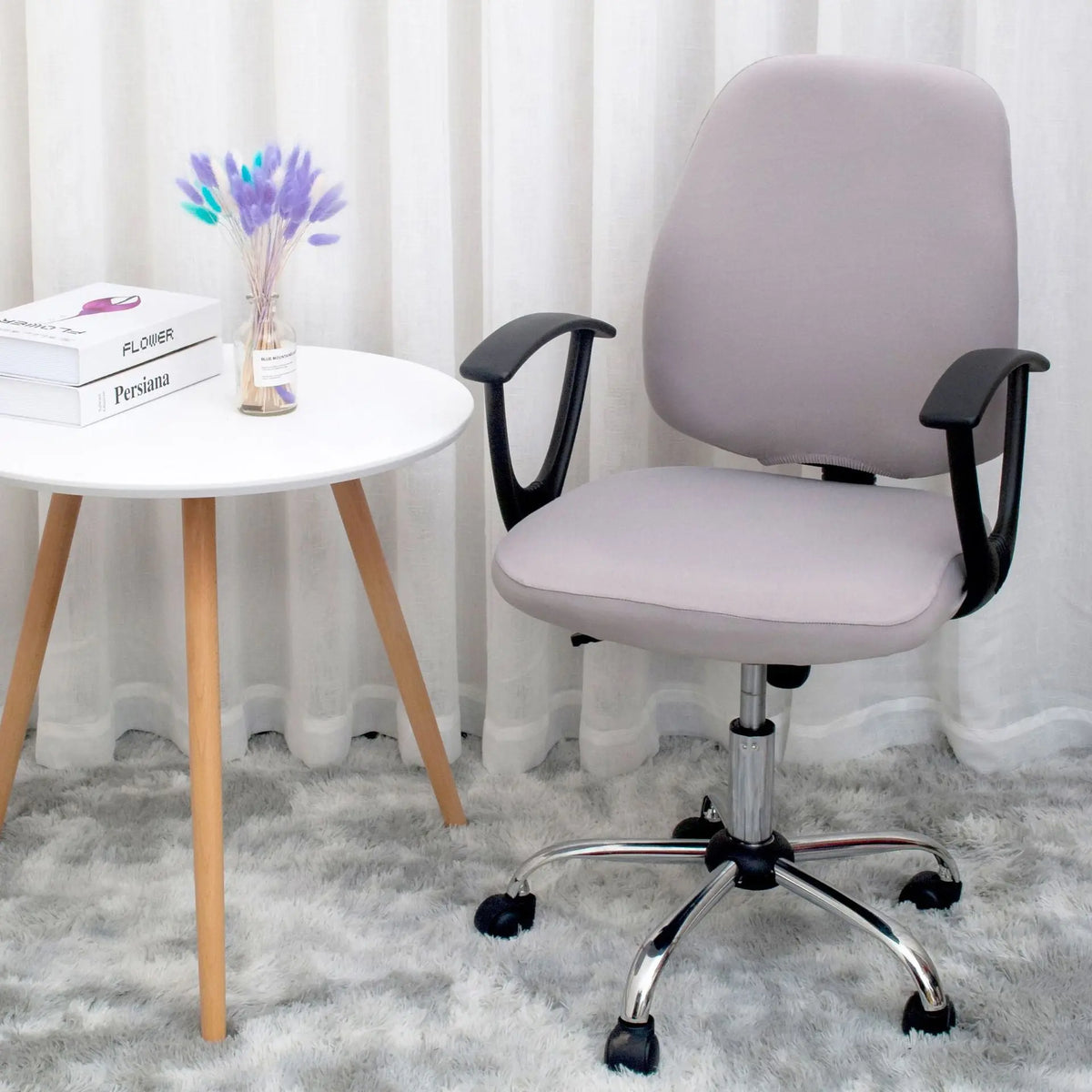 Housse Chaise Élastique RESTYLE Light Gray-Free Size
