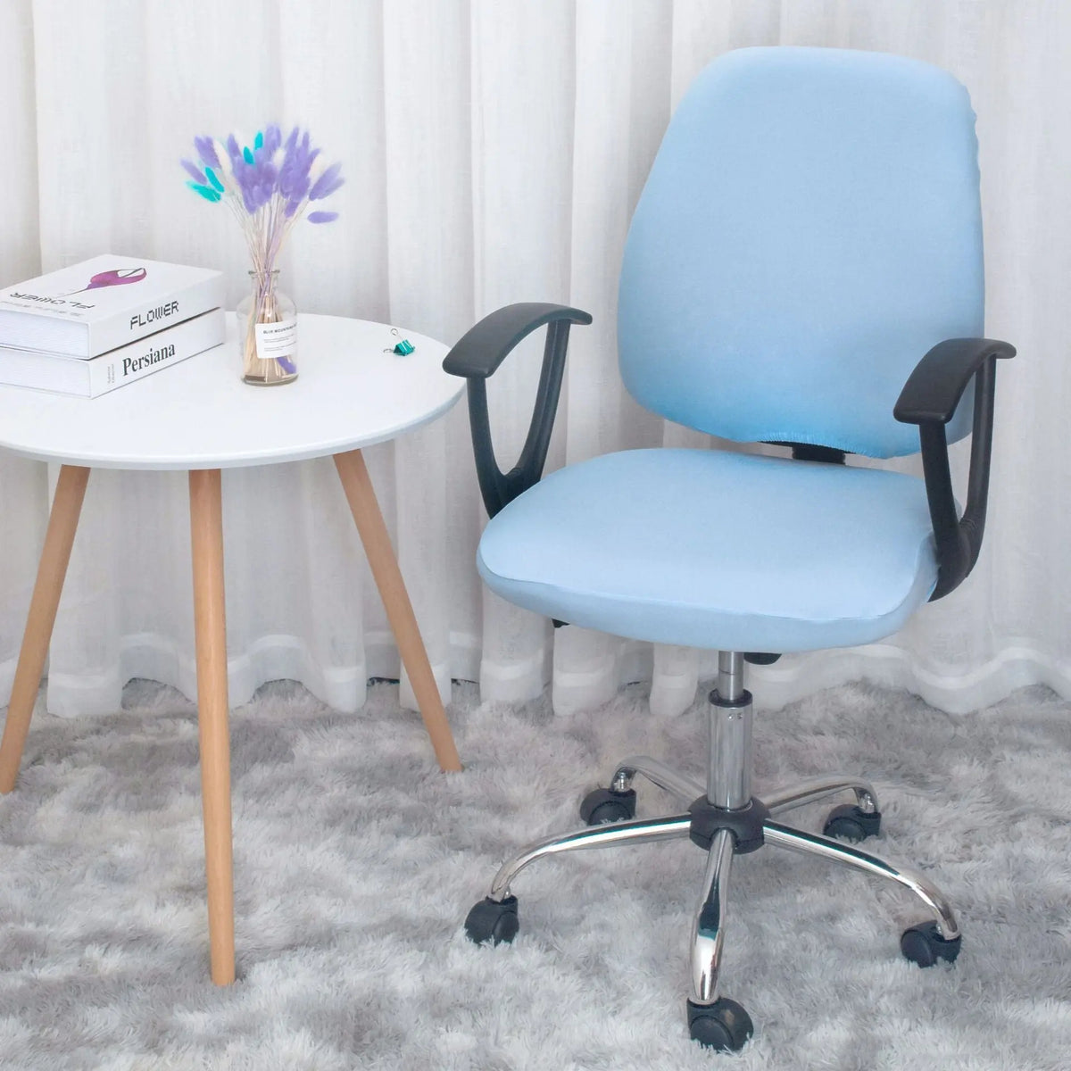 Housse Chaise Élastique RESTYLE Lake Blue-Free Size
