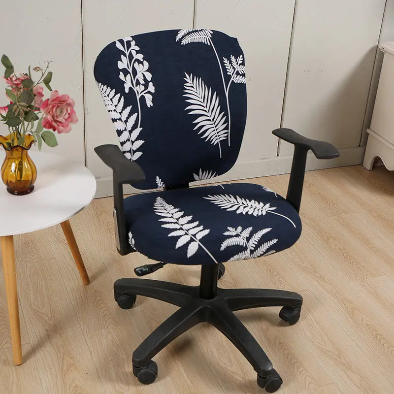 Housse Chaise Moderne STRIPES Leaf Shadow-Split Chair Cover
