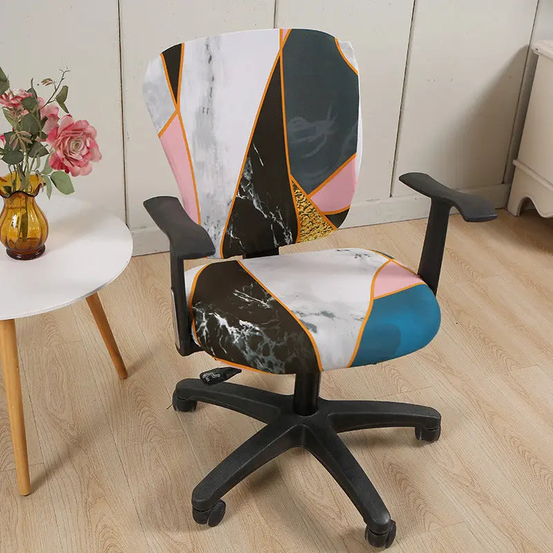 Housse Chaise Bureau Moderne SWIRL - Housse de France