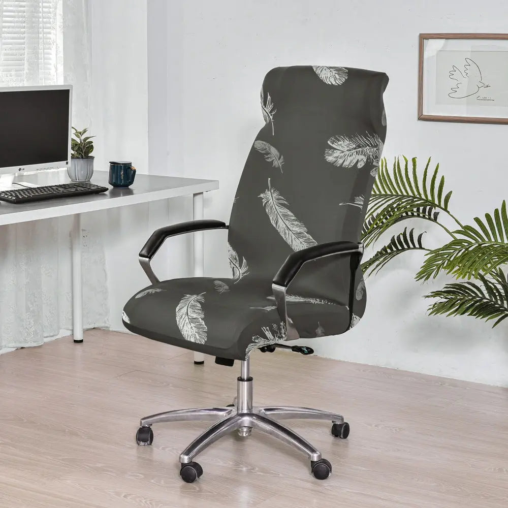 Housse Chaise Rotative ZIBOR Gray Feather-L