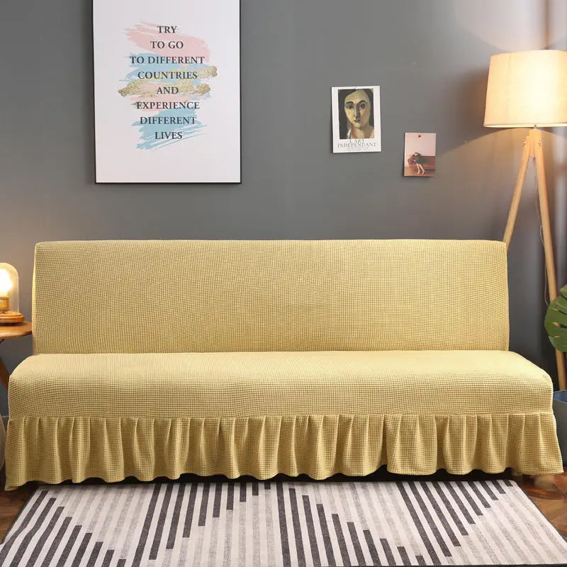 Housse Clic Clac Moderne Elma Rice Fragrance Yellow-180x200cmx120cm