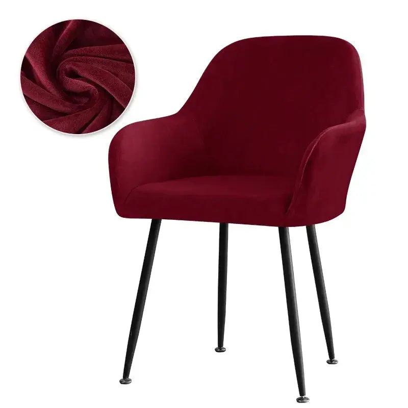 Housse De Chaise Velours Extensible VELINO Housse de France