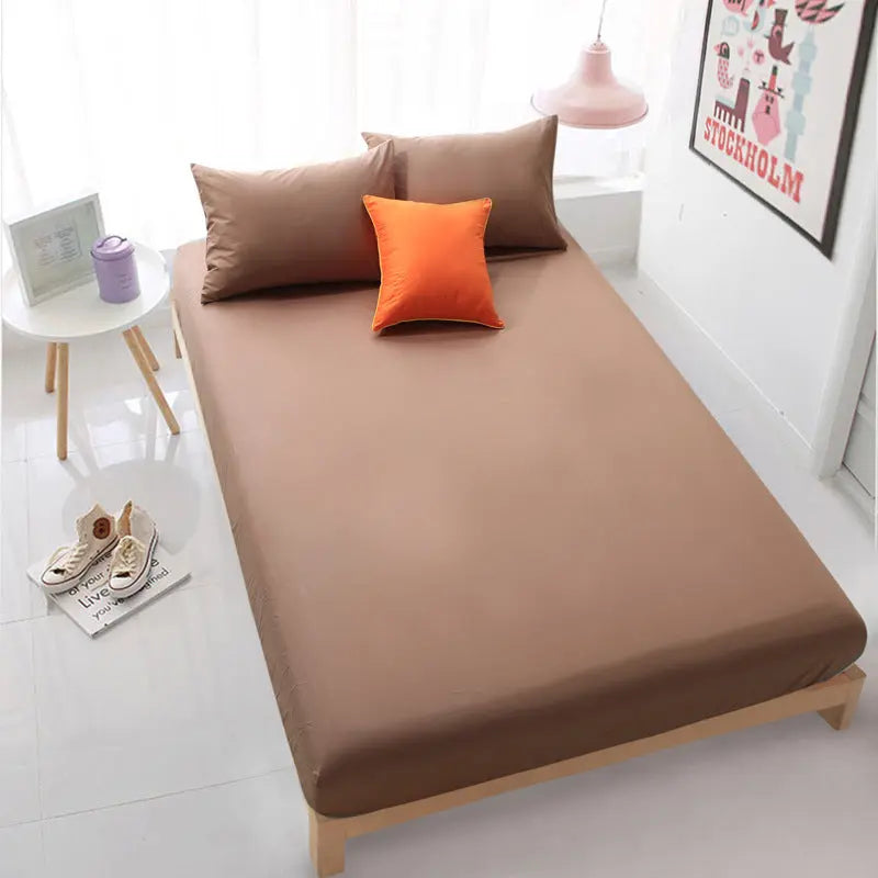 Housse De Matelas Coton Antidérapant SERENA Coffee-180