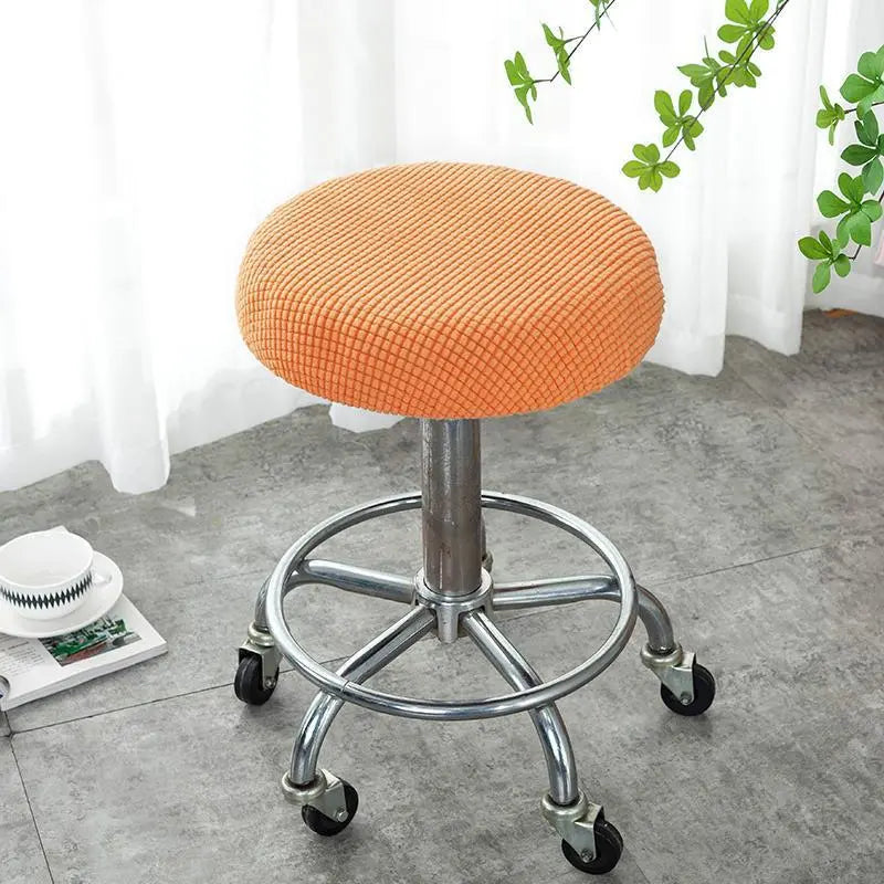 Housse De Tabouret Flanelle Moderne SOFRIA Orange-Regular