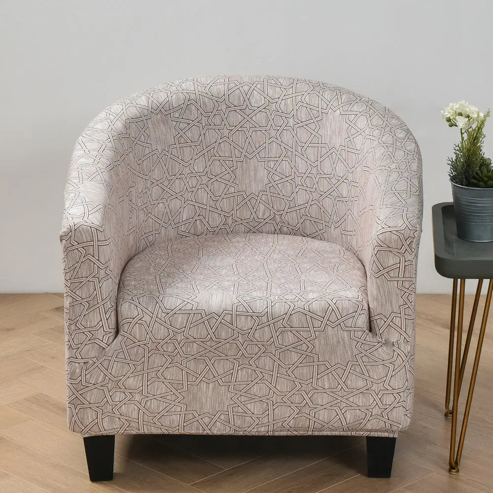 Housse Fauteuil Antidérapant SPADIN Art Space Coffee