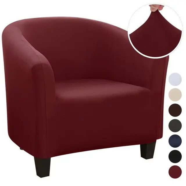 Housse Fauteuil Imperméable SOFTY Wine red Shred milk