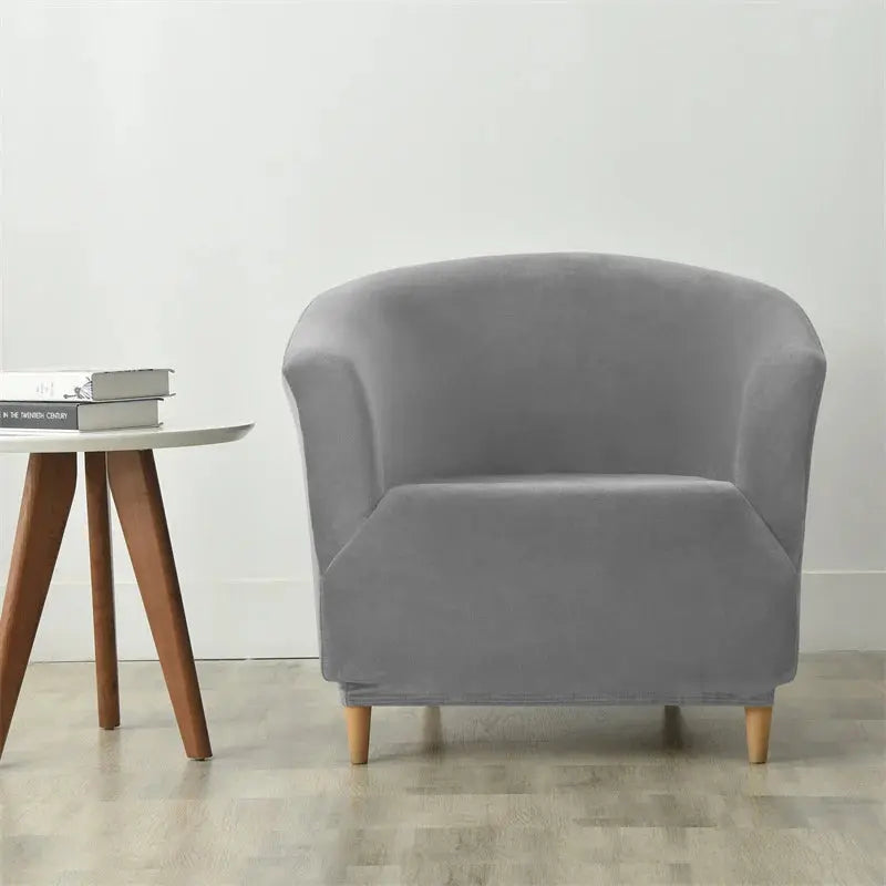 Housse Fauteuil Club Velours Anti-Gliss COVIA Housse de France