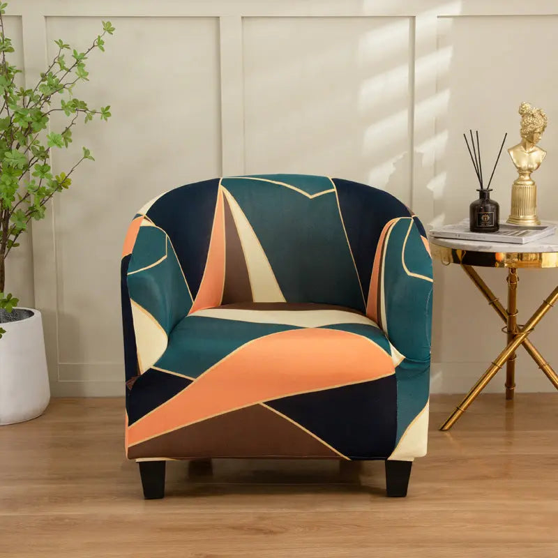 Housse Fauteuil Élastique JASMIRO Gold-Semicircle Single 65 90cm