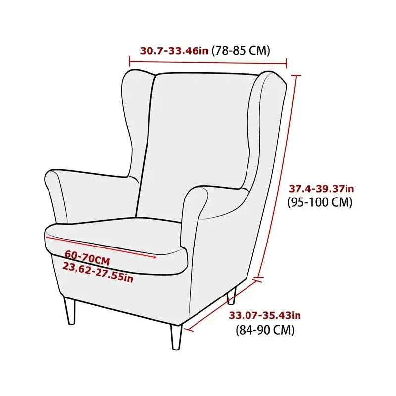 Housse Fauteuil Oreilles Extensible **ALVINA** Housse de France