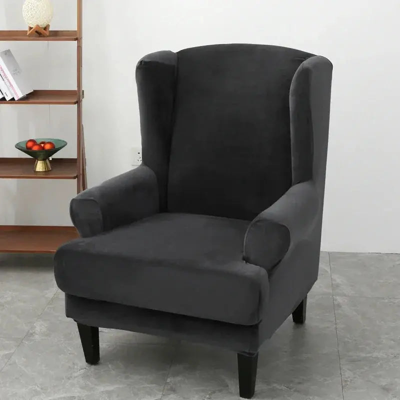 Housse Fauteuil Oreilles Velours VELORA Housse de France