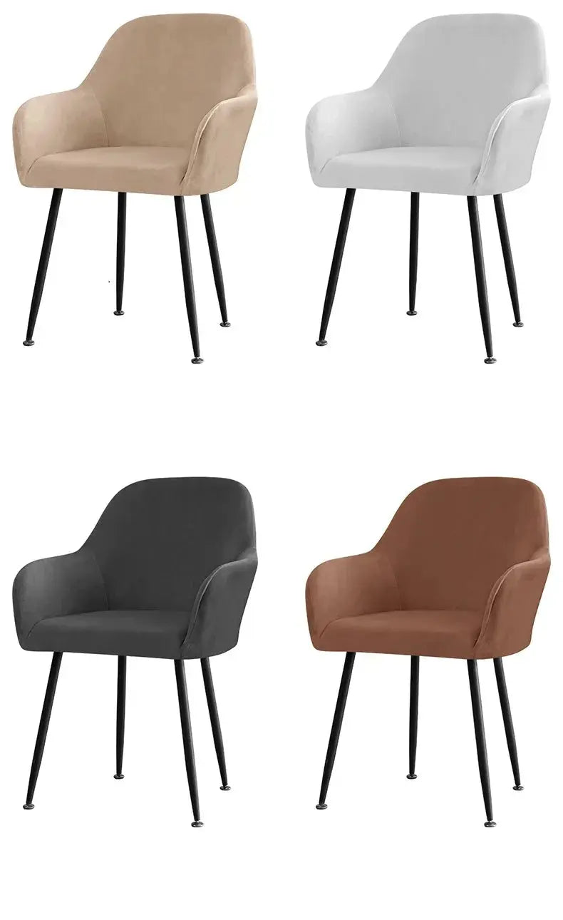 Housse Fauteuil Velours Scandinave PLENIO Housse de France