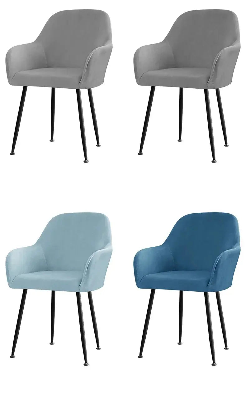 Housse Fauteuil Velours Scandinave PLENIO Housse de France