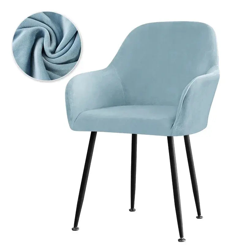 Housse Fauteuil Velours Scandinave PLENIO Housse de France