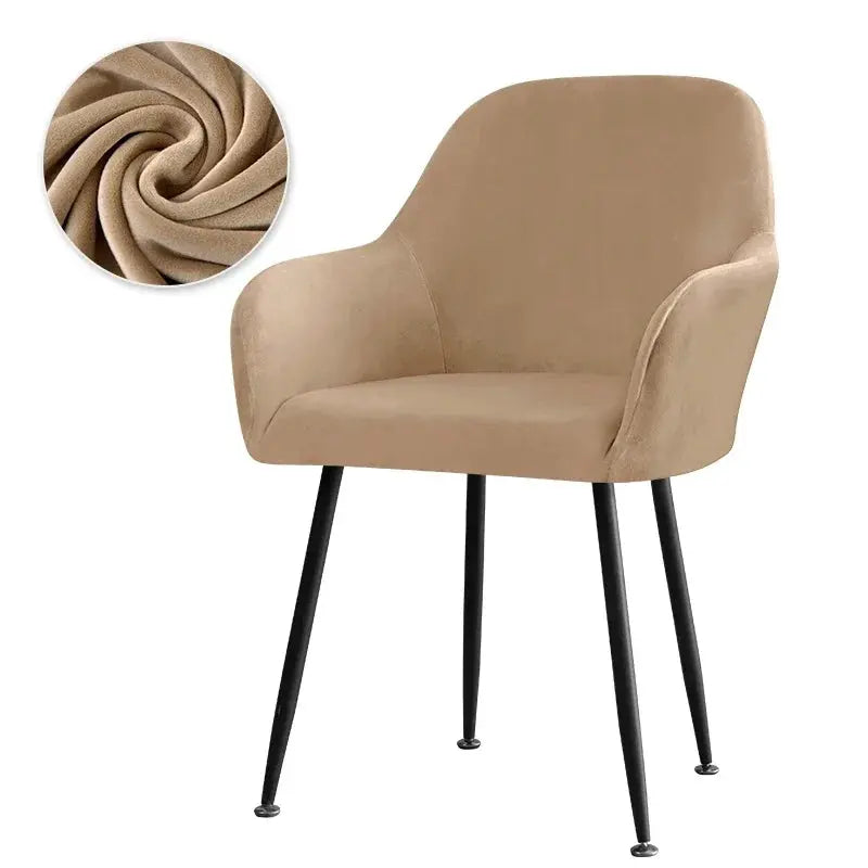 Housse Fauteuil Velours Scandinave PLENIO Housse de France