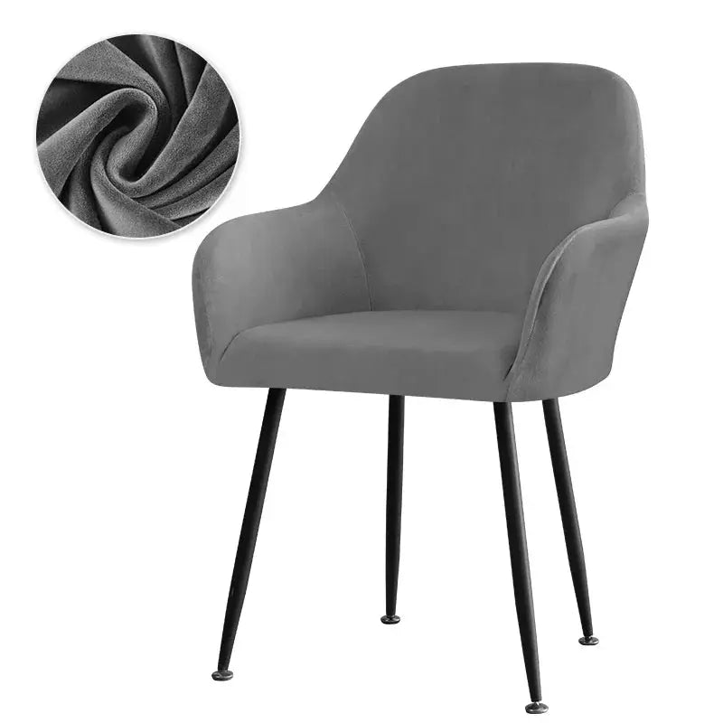 Housse Fauteuil Velours Scandinave PLENIO Housse de France