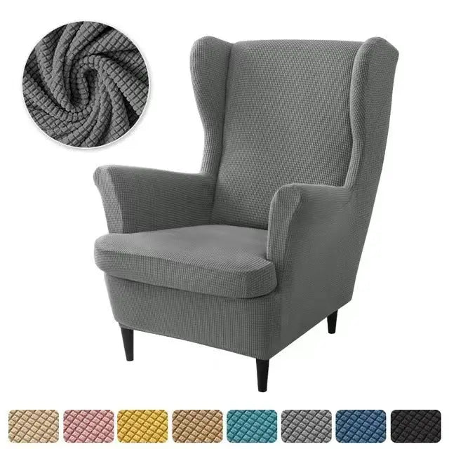Housse Fauteuil Élastique TIGO Dark Gray-2PCS SET
